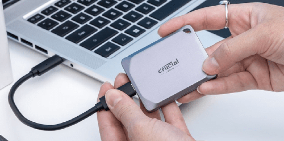 Crucial 1TB External SSD Only $69.99 Shipped (Reg. $120) – Super Durable & Compact