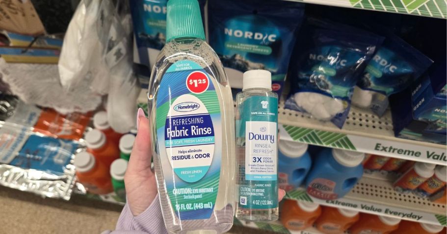 Does This Dollar Tree Fabric Rinse REALLY Compare to Downy?