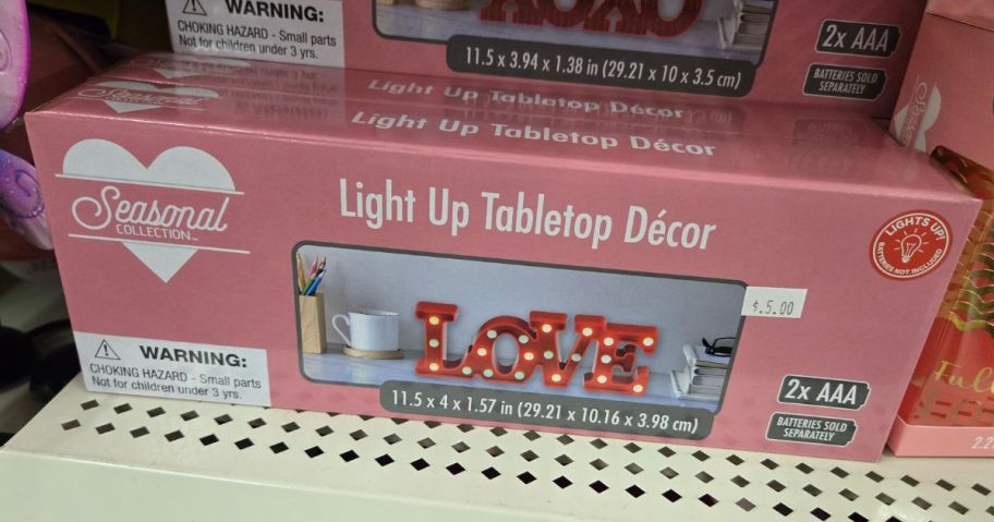 &nbsp;Valentine's Day Neon & Marquee Love Signs at Dollar General