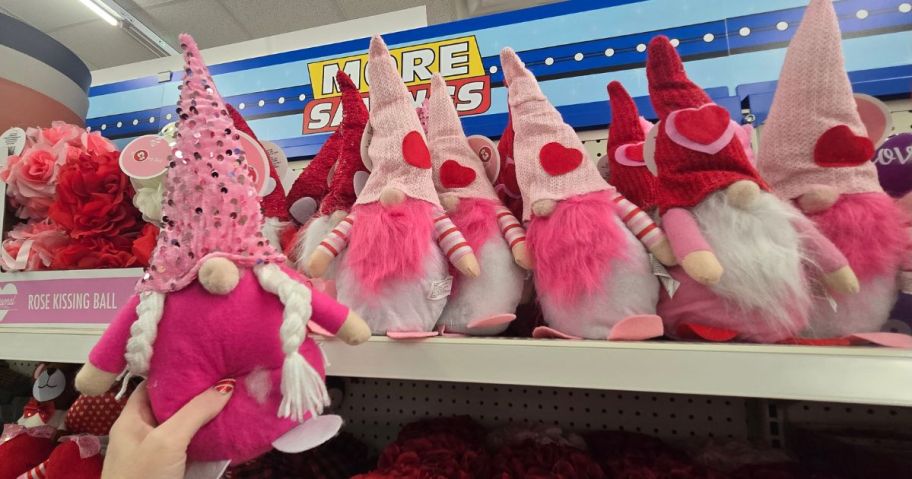Valentine's Day Gnomes at Dollar Tree