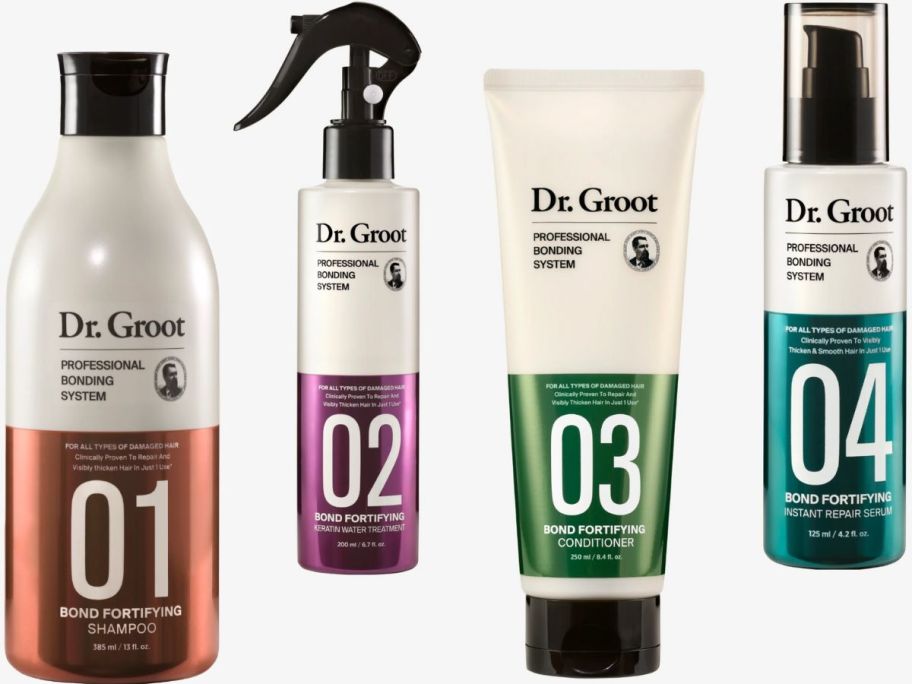 Dr Groot 4-Step Bond Recovery Hair Care System