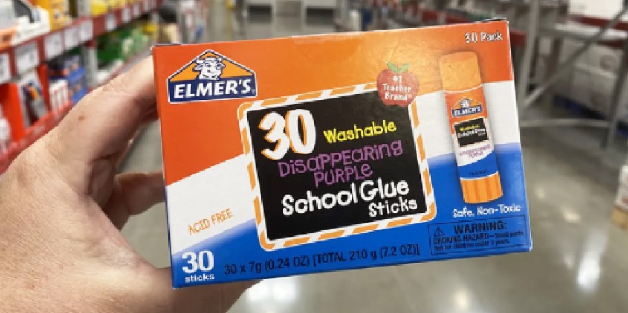 Elmer’s Glue Sticks 30-Pack Only $5 Shipped on Amazon | Just 16¢ Each