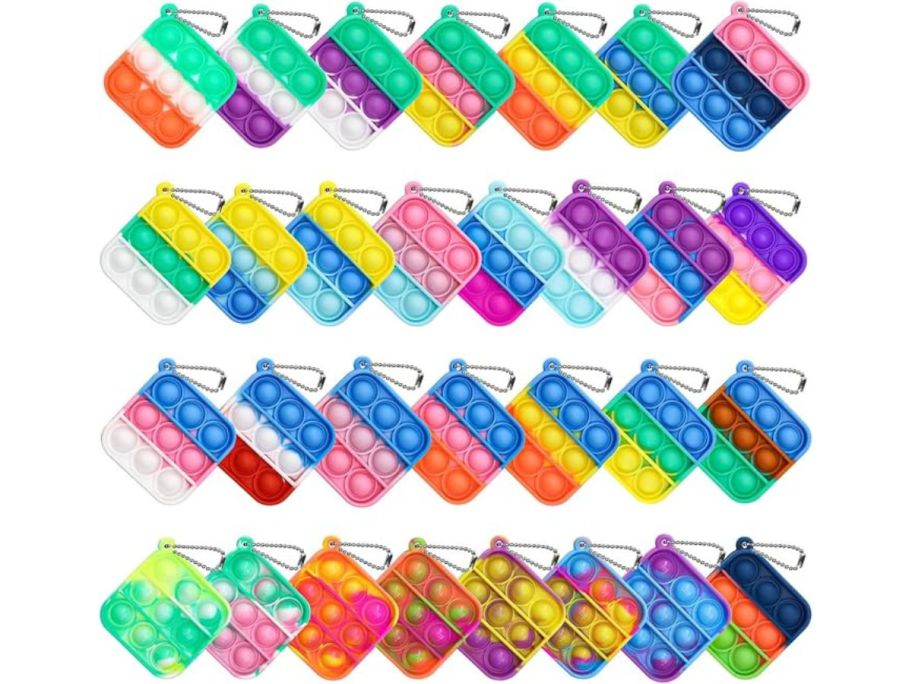 Fidget Poppers 30-Count Squares