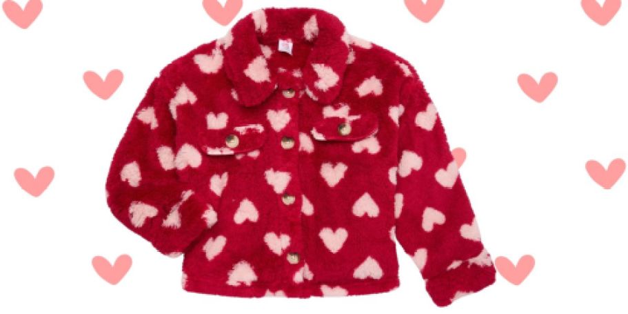 Walmart Girls Shackets Only $9 (Reg. $20) | Hearts, Stars, & More!