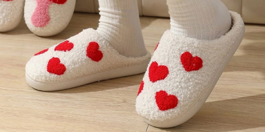 Valentine’s Day Slippers from $10.44 on Walmart.com