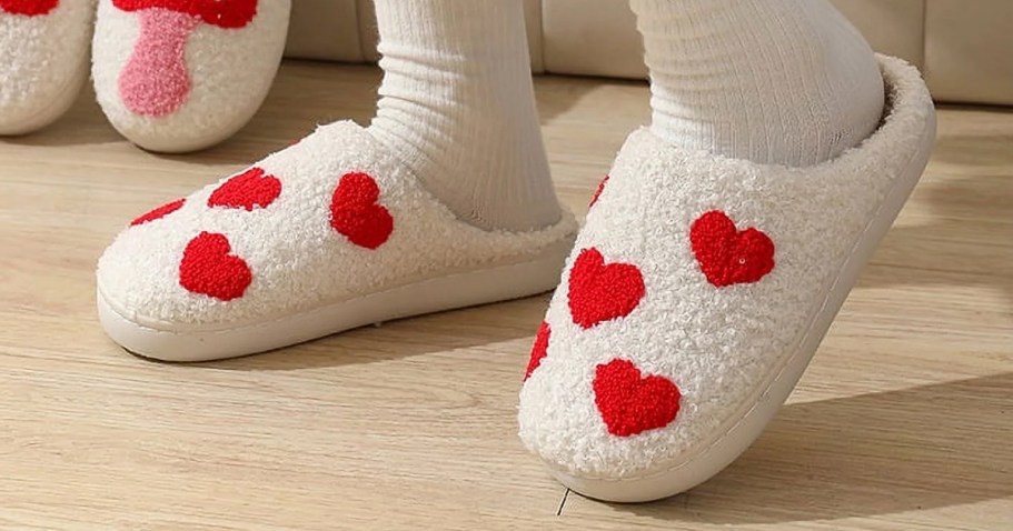 Valentine’s Day Slippers from $10.44 on Walmart.com