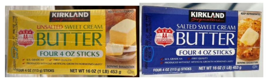 Kirkland Butter from the recent Costco Recall