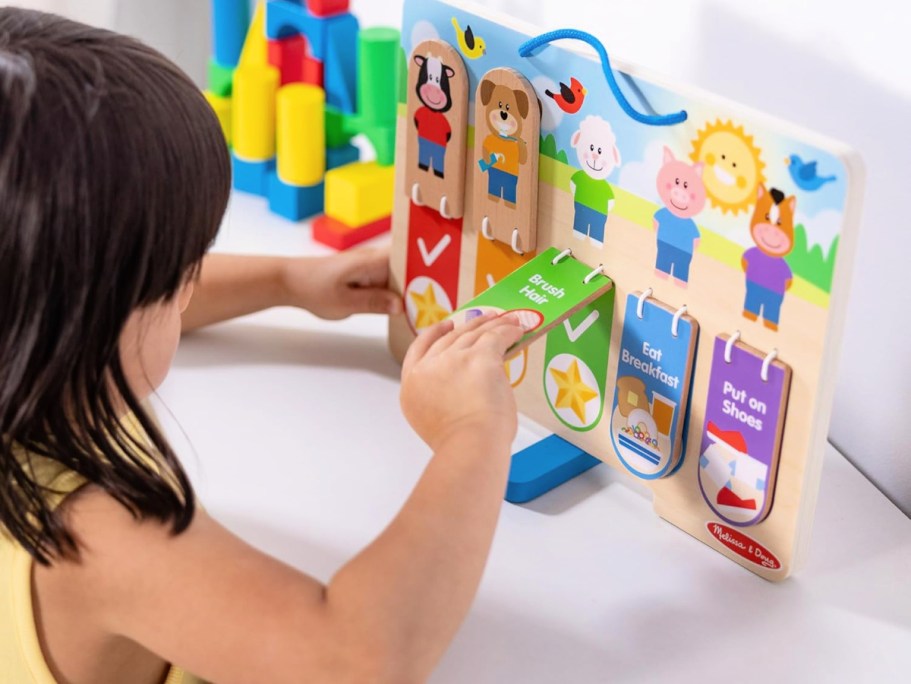 Melissa & Doug Wooden Daily Routines Chart Just $10.60 on Amazon (Reg. $20) | Lightning Deal!