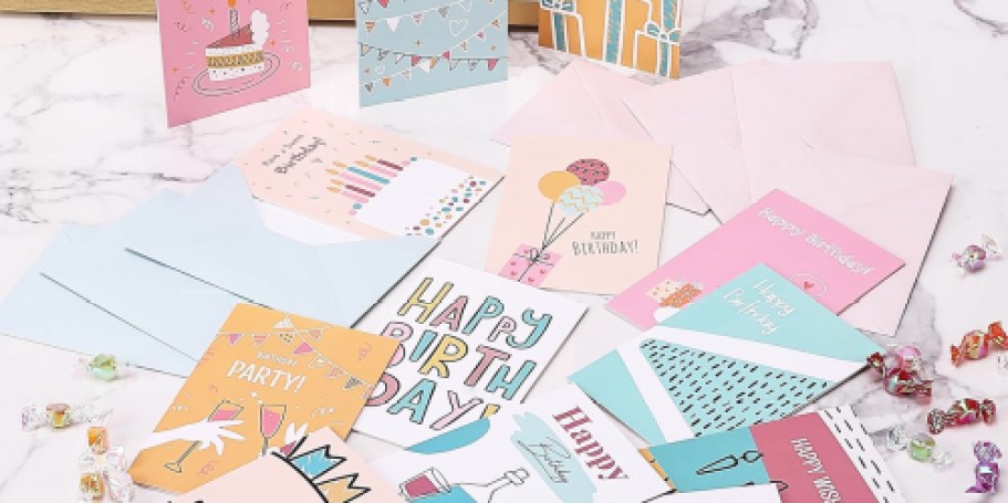 Assorted Birthday Cards 20-Pack Just $5.85 on Amazon