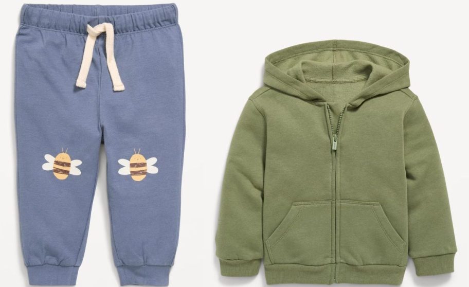 stock image of two old navy toddler items