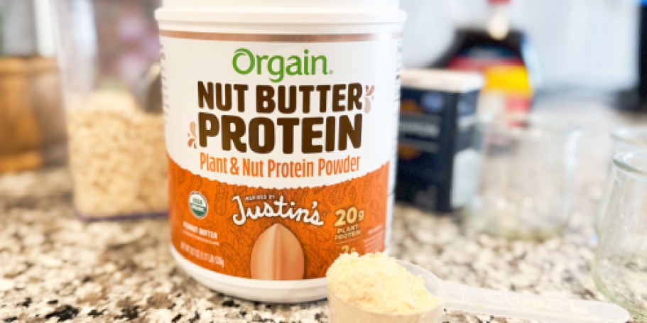 Orgain Justin’s Nut Butter Protein Powder Tub Only $16 Shipped on Amazon (Reg. $34)