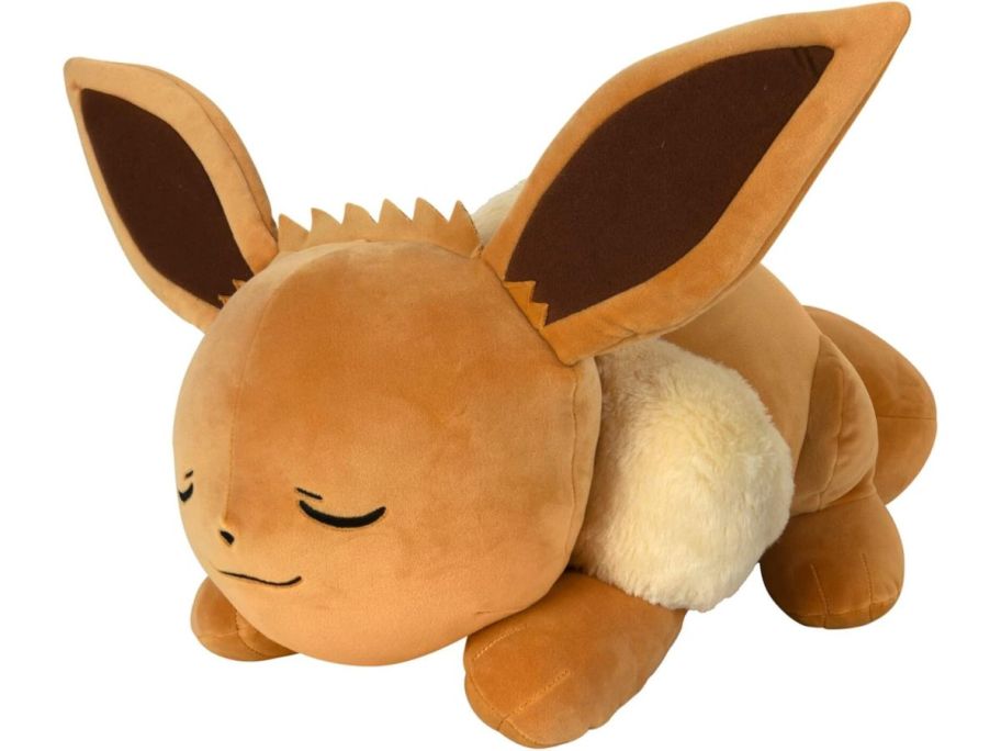 Pokemon Eevee Sleeping Plush stock image