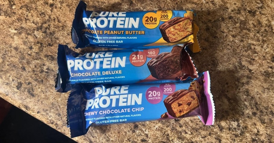 Pure Protein Bars 18-Count Variety Pack Only $14.86 Shipped on Amazon (Just 83¢ Each!)