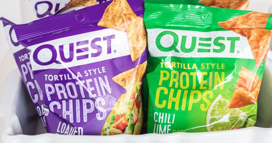 Mini Bags of Quest Protein Chips