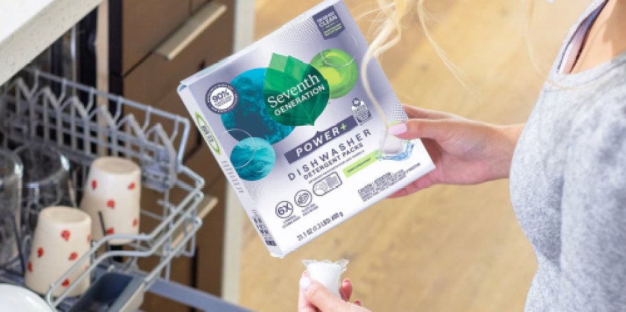Seventh Generation Dishwasher Detergent Packs 40-Count Just $7 Shipped on Amazon (Reg. $15)