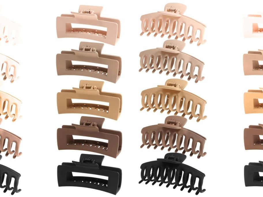 Shalac Large Claw Clip 10-Pack stock image