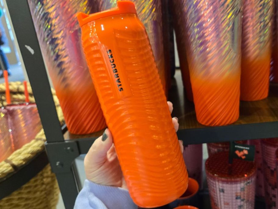 Orange Wave Tumbler 16oz 