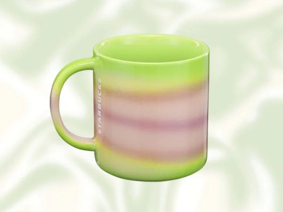 Stock image of a starbucks winter gradient mug