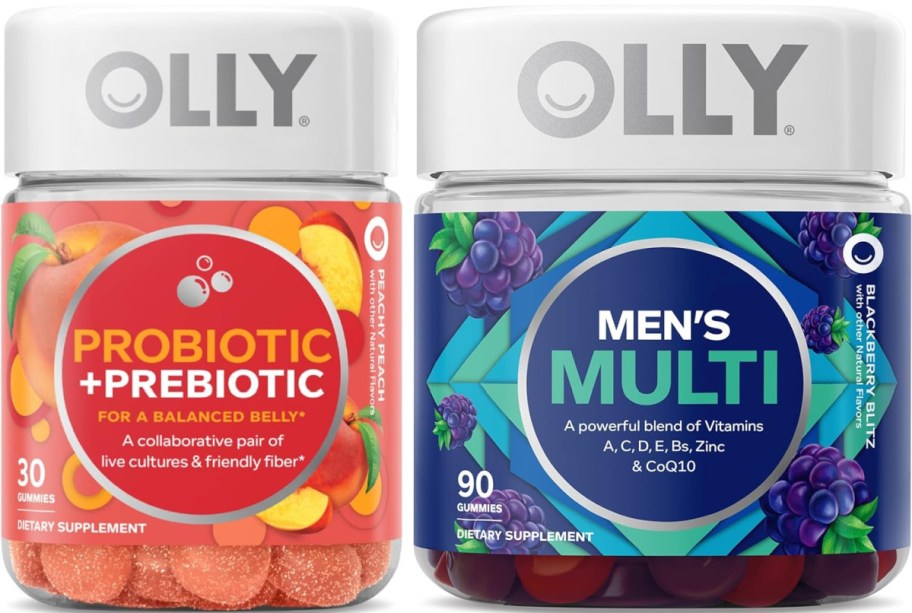 OLLY Probiotic + Prebiotic & Men’s Perfect Multi Bundle