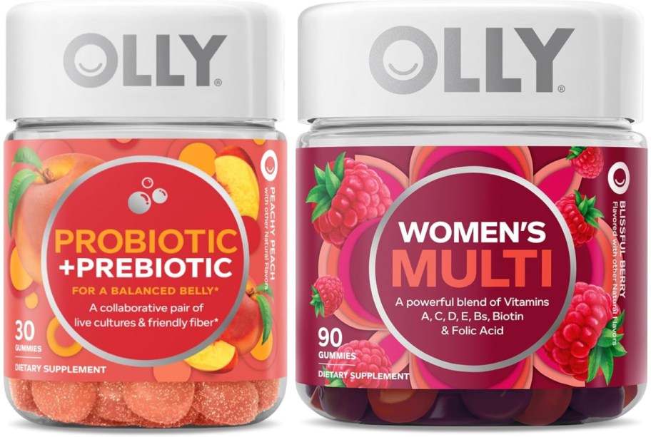 Stock image of OLLY Probiotic + Prebiotic & women's Perfect Multi Bundle