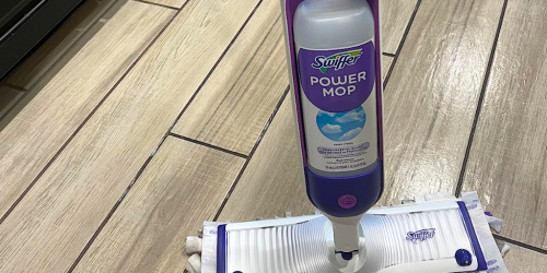 Swiffer PowerMop Starter Kit Only $19.94 on Amazon | Includes Pads & Cleaning Solution!