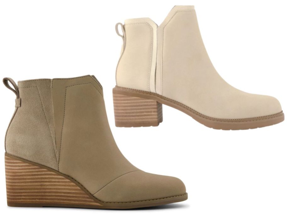 a green and tan boot