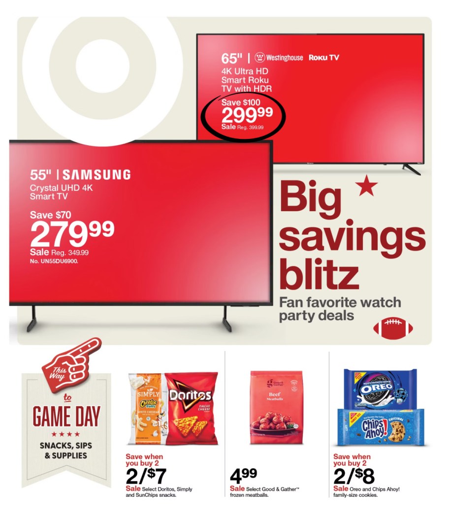 page from Target ad