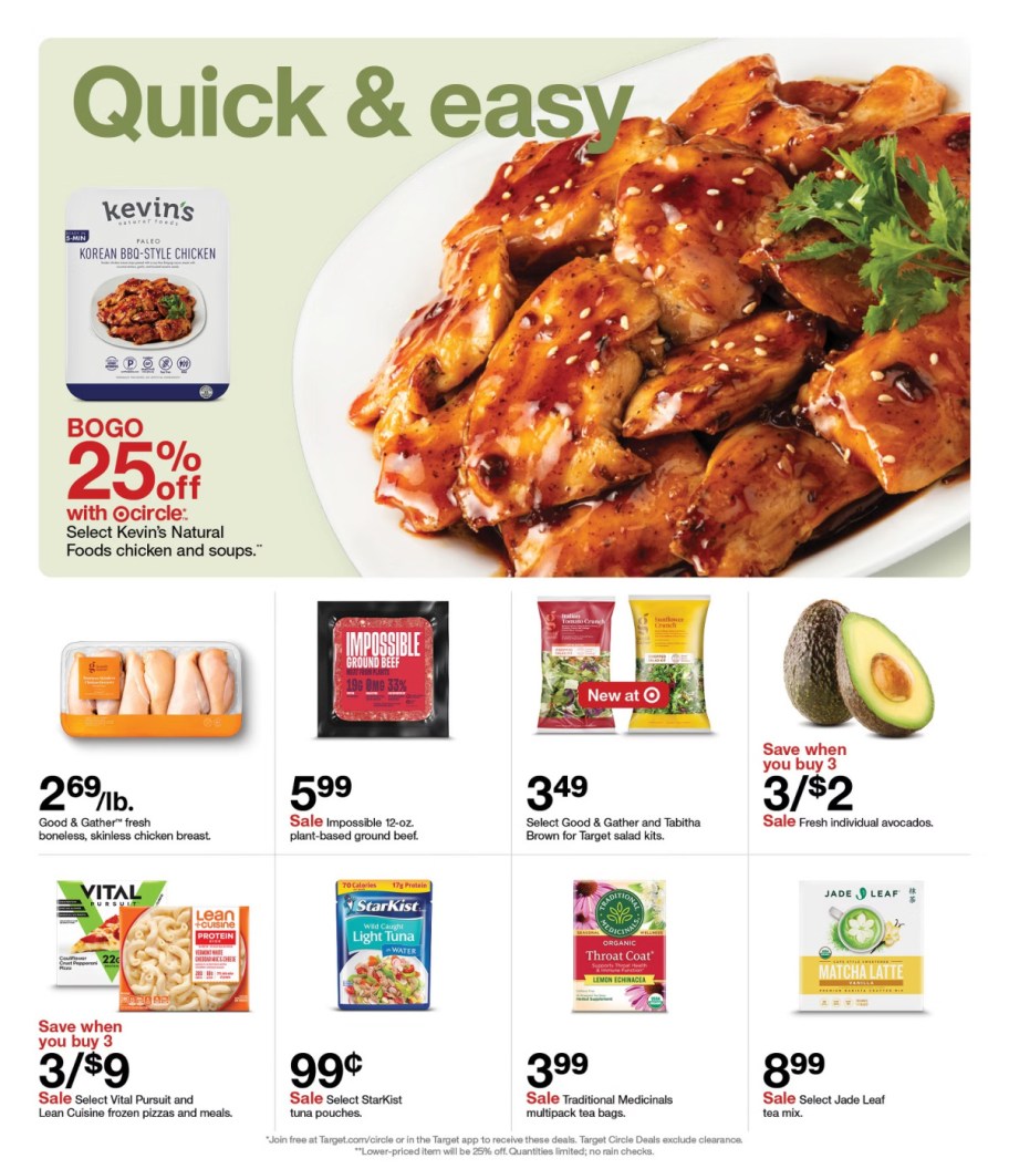 page from Target ad