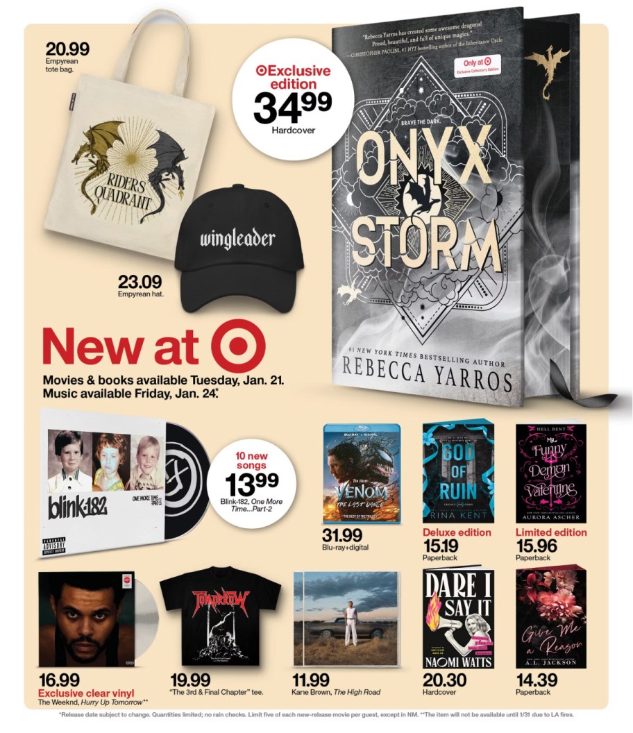 page from Target ad