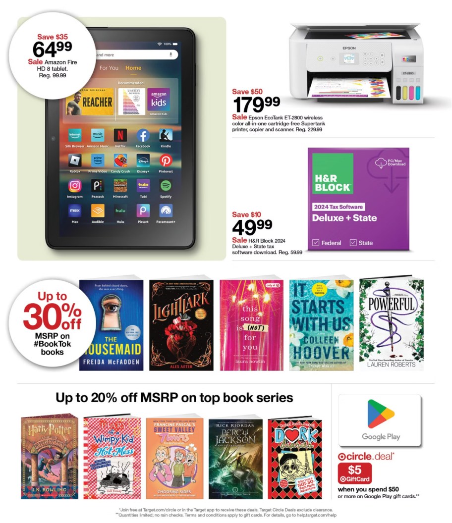 page from Target ad