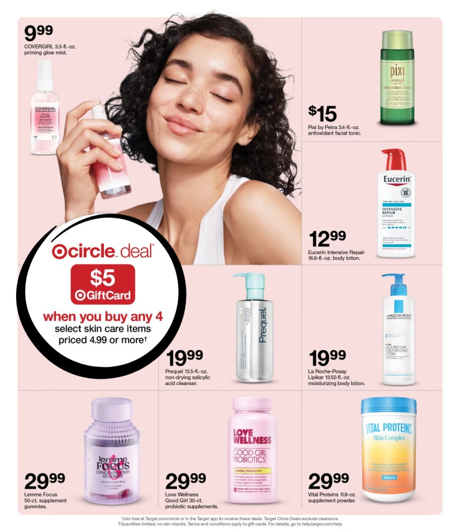 page from Target ad