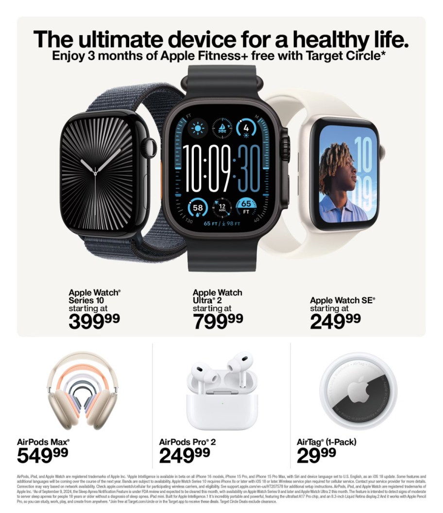 page from Target ad