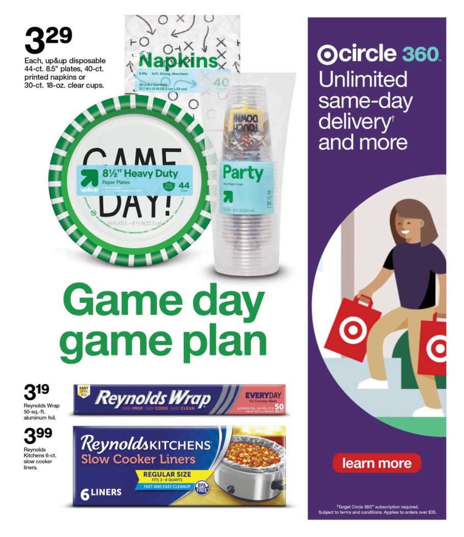 page from Target ad