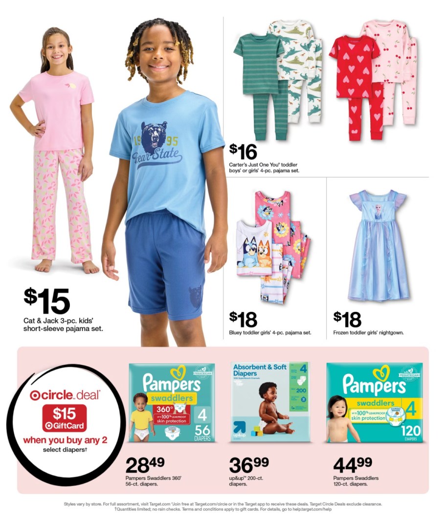 page from Target ad