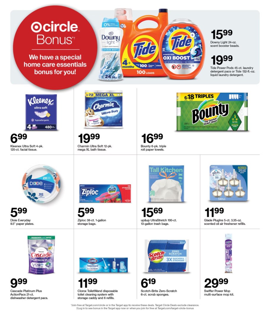 page from Target ad