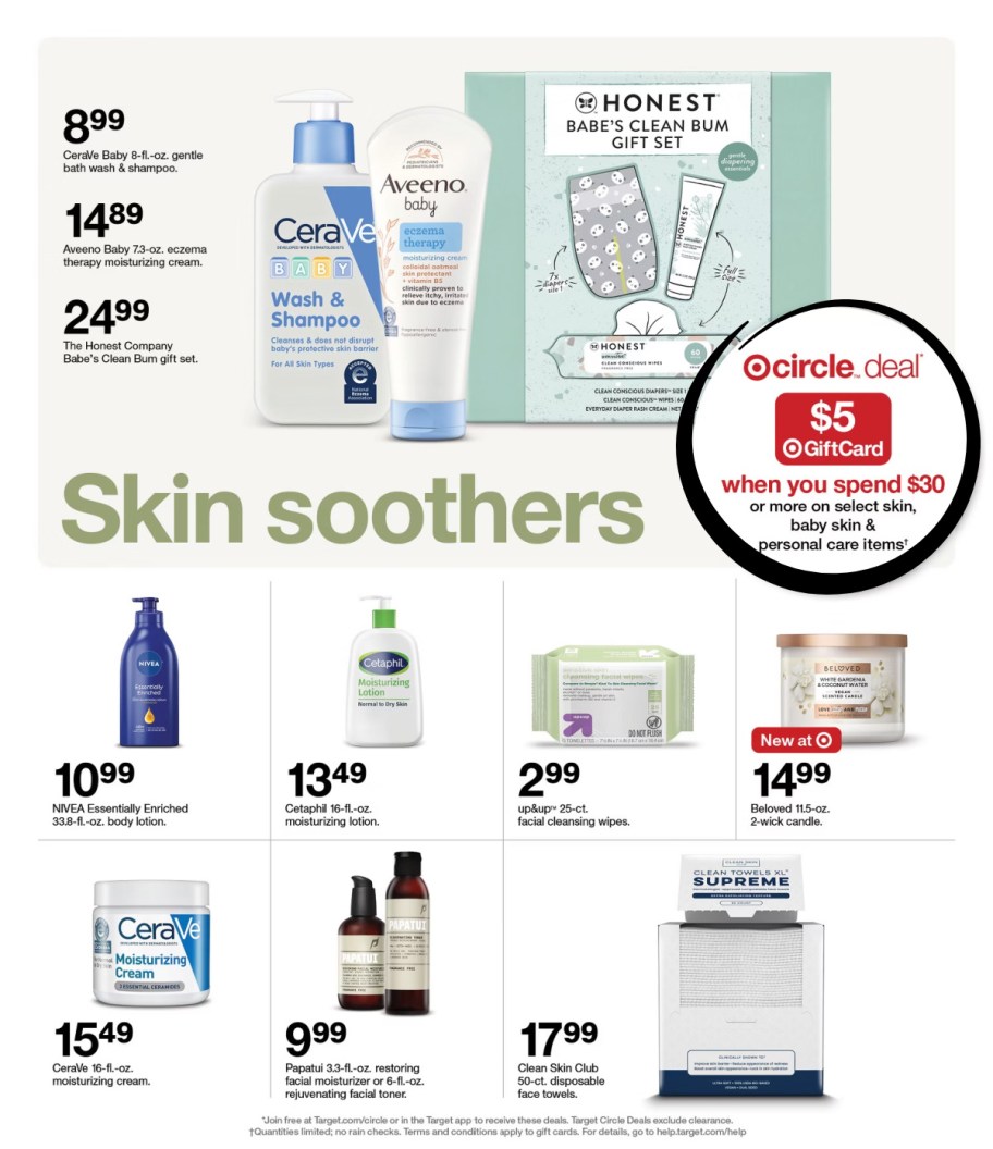 page from Target ad