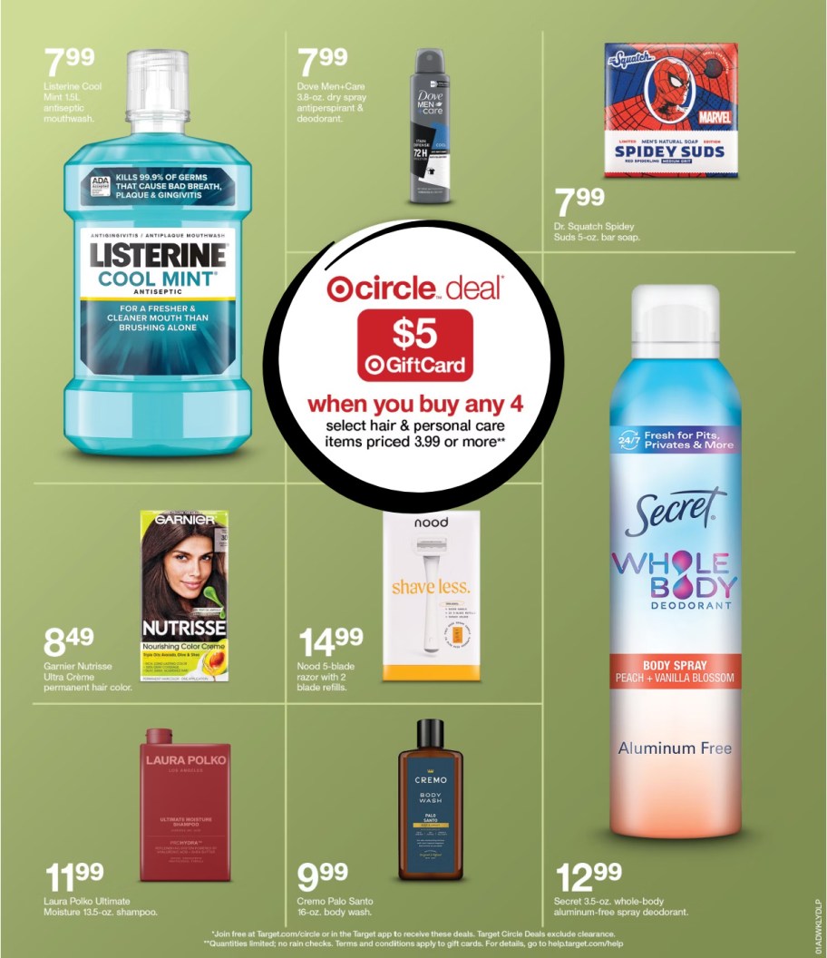 page from Target ad