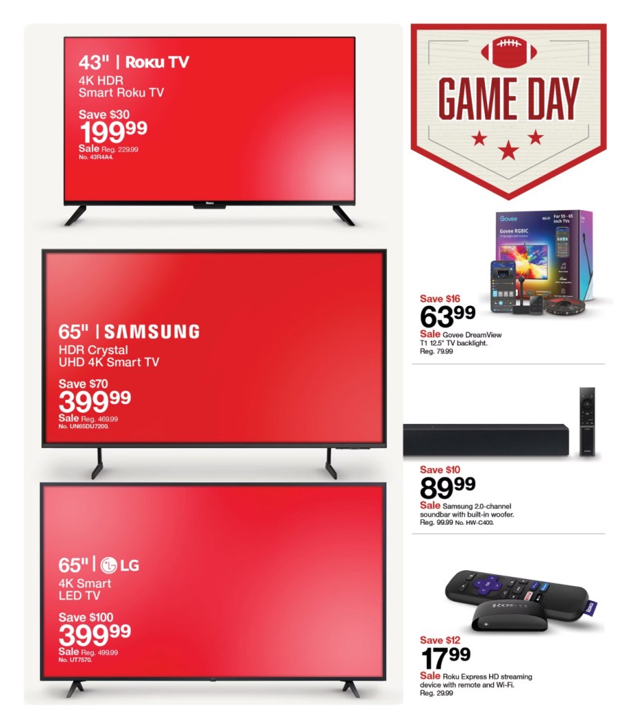 page from Target ad