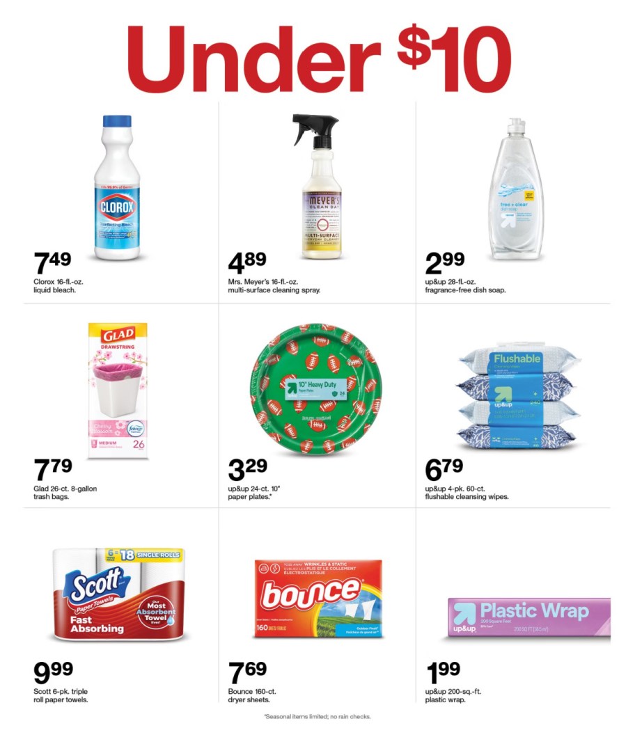 page from Target ad