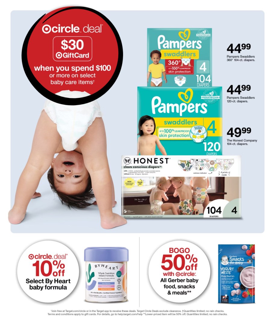 page from Target ad