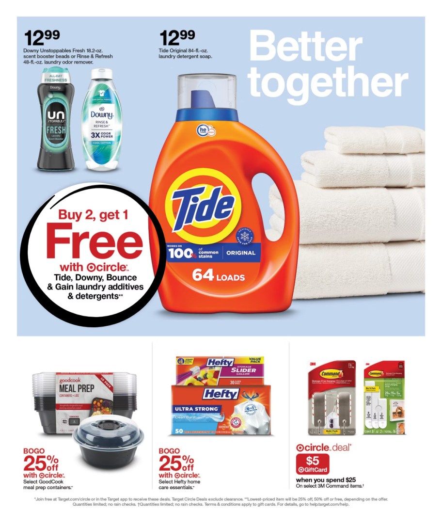 page from Target ad