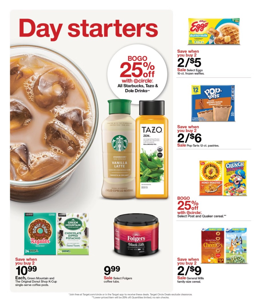 page from Target ad