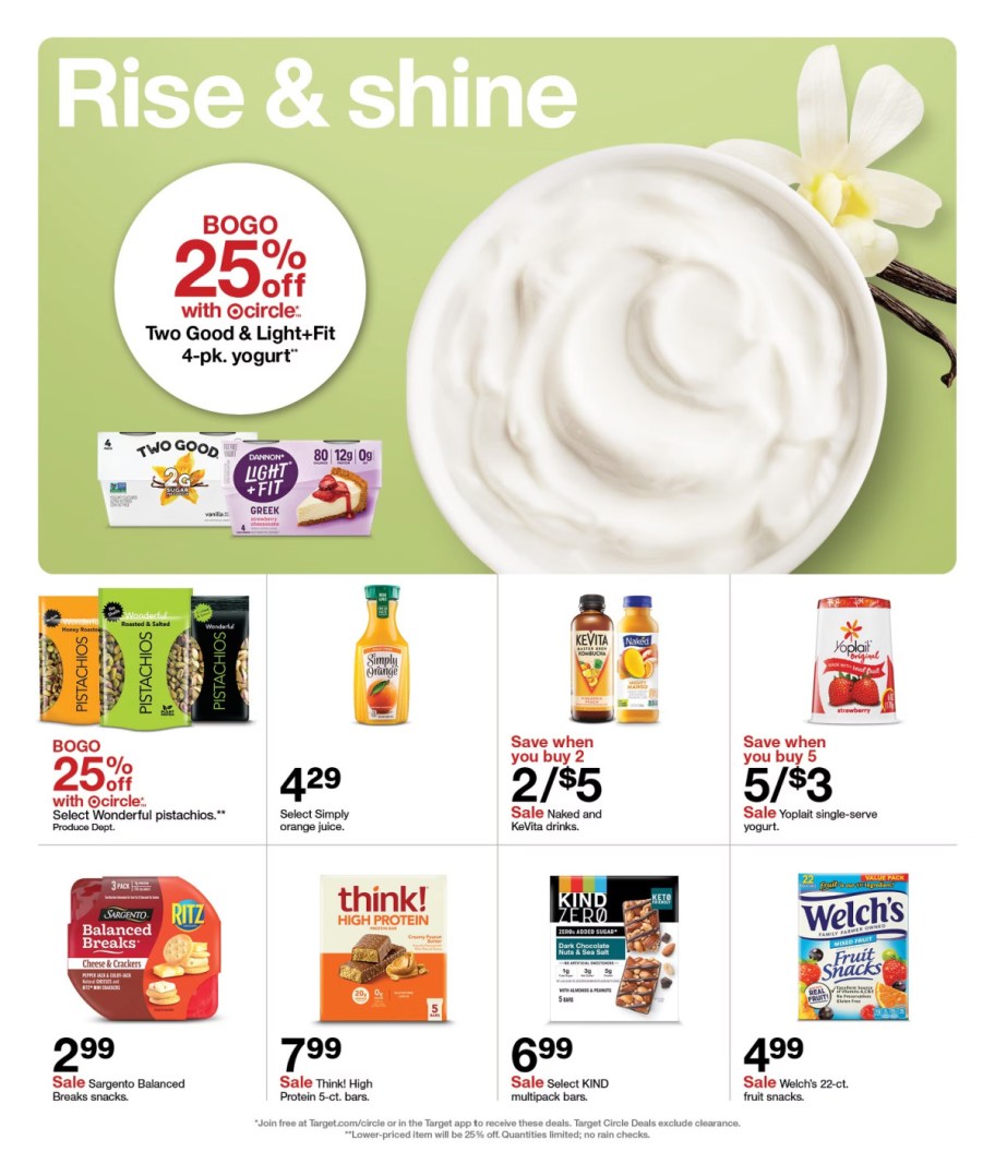 page from Target ad