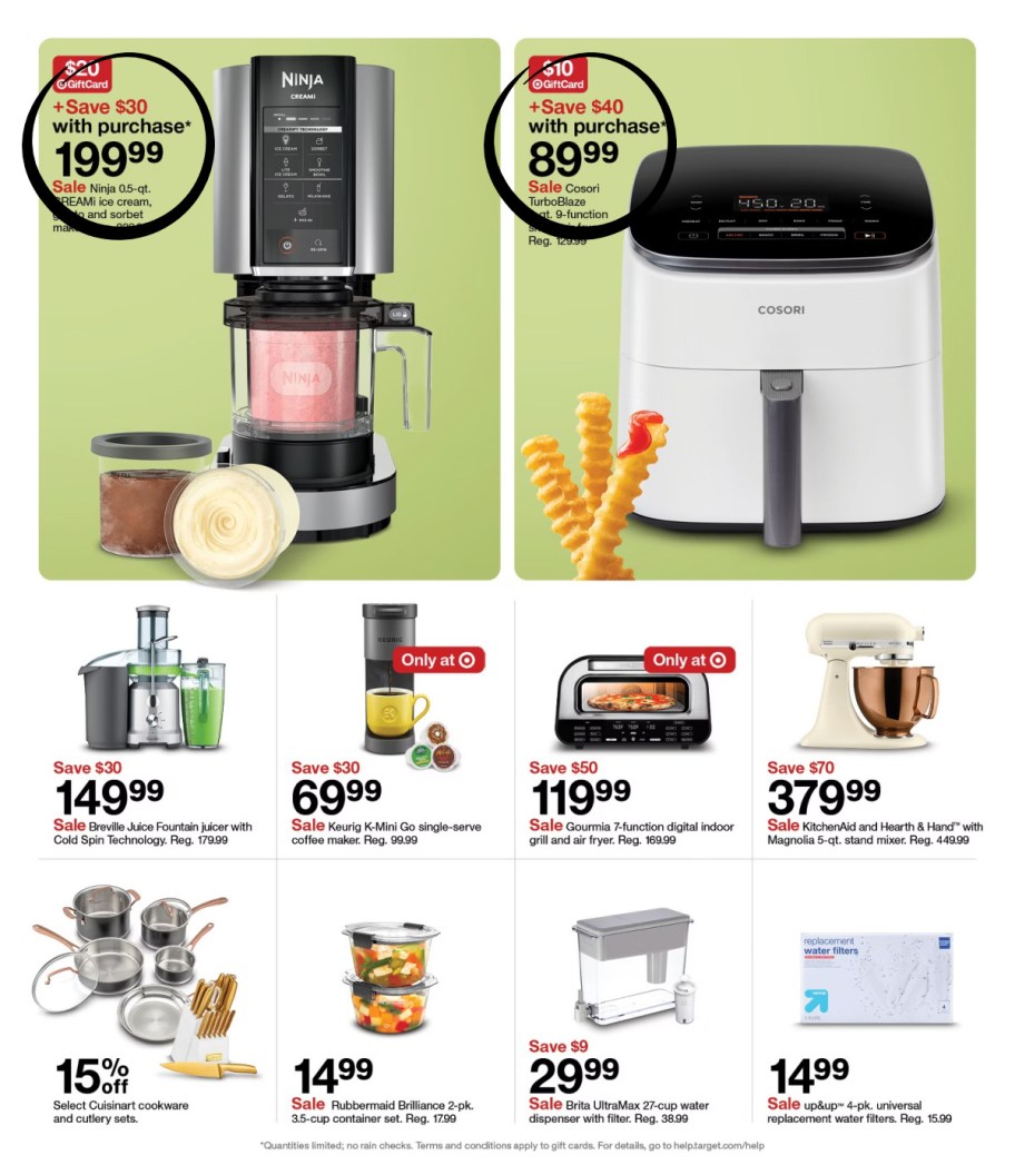 page from Target ad