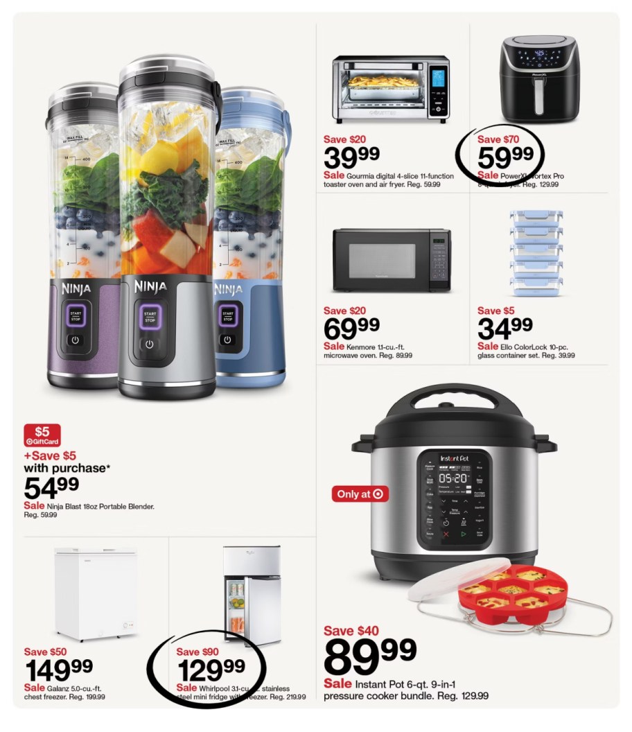 page from Target ad