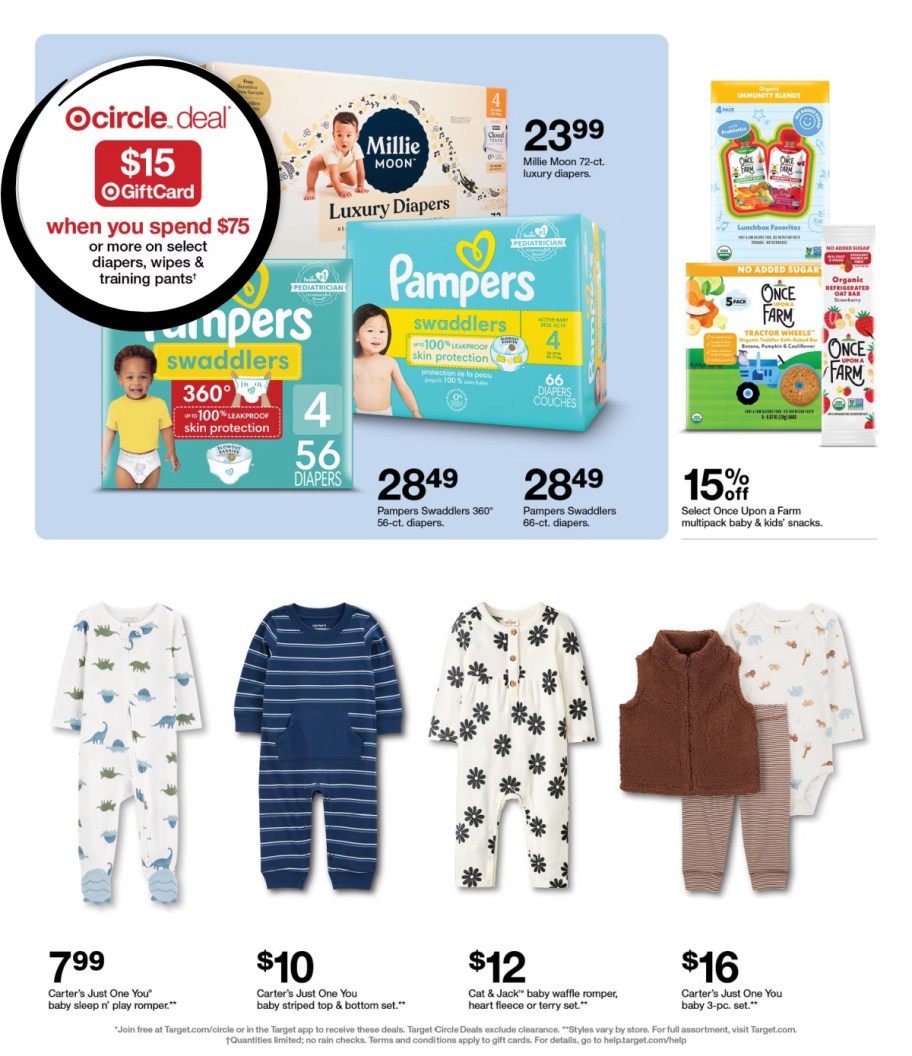 page from Target ad