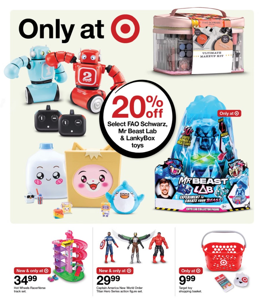 page from Target ad