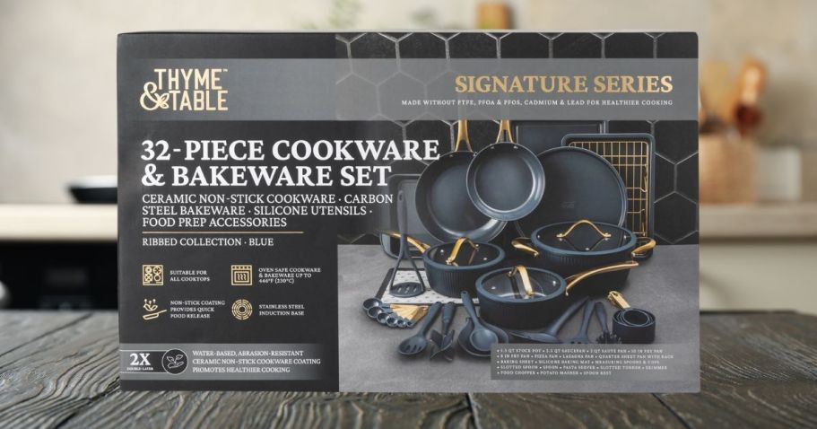 Thyme & Table 32-Piece Cookware Set Only $87 Shipped on Walmart.com (Reg. $198)