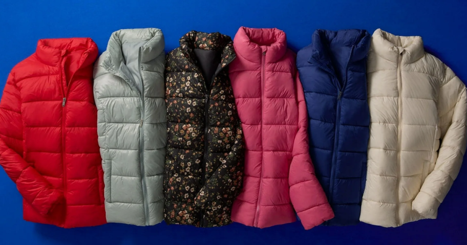 Time and Tru Puffer Jackets