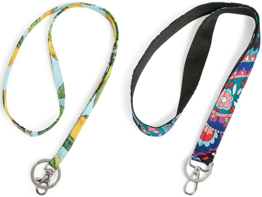 Stock images of two vera bradley lanyards